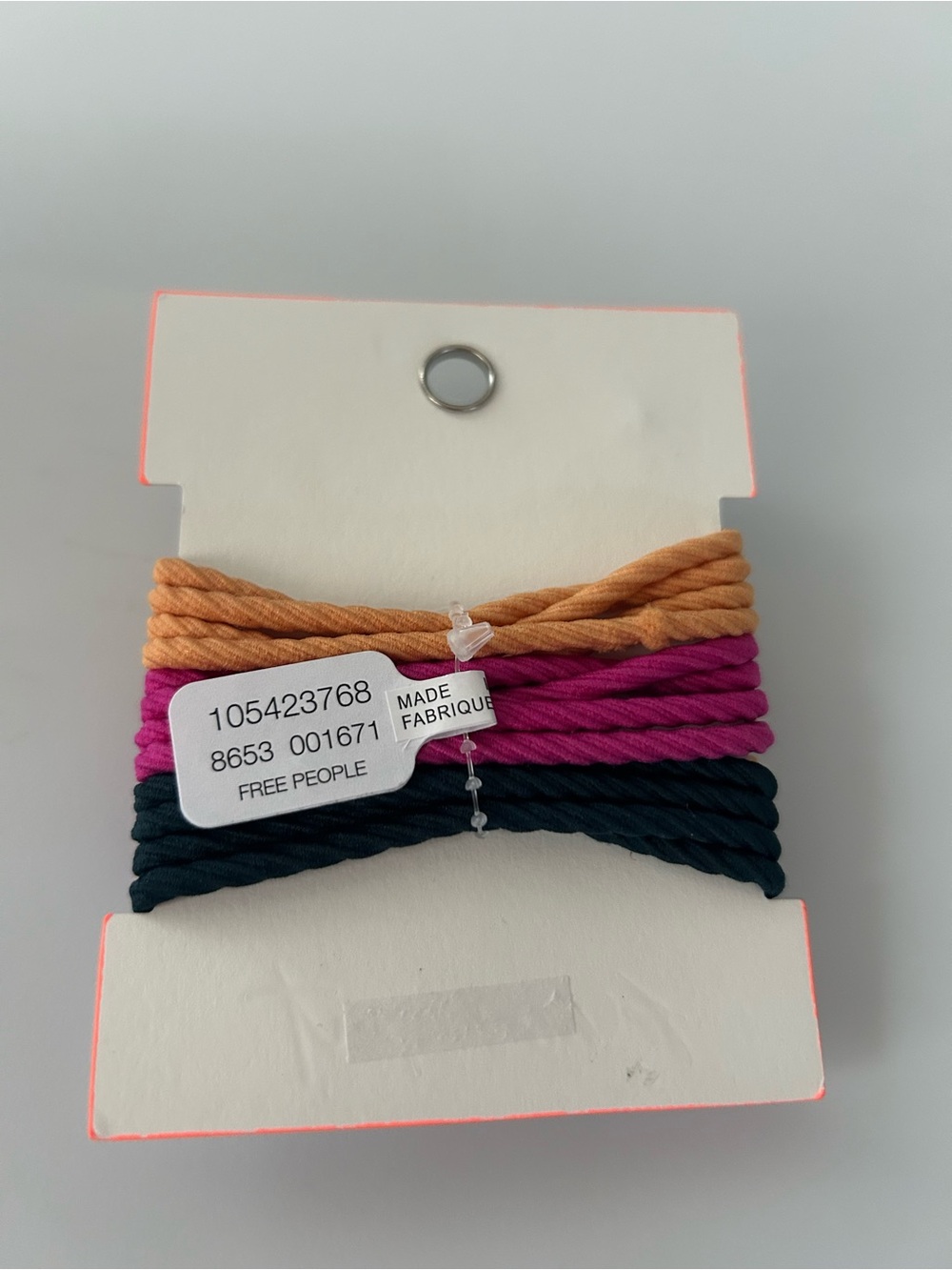 Free People FP Movement Hair Elastics Ponytail Holder Pack Charm Details - Picture 2 of 3